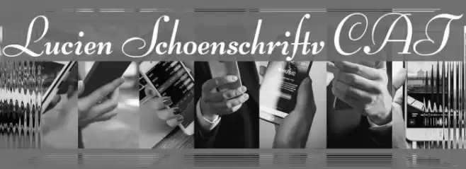 Lucien Schoenschriftv CAT Font examples