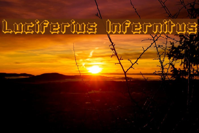 Luciferius Infernitus Font examples