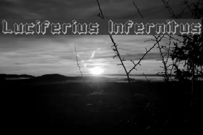 Luciferius Infernitus Font examples