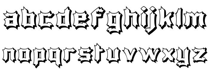 Luciferius Infernitus Font Litere mici