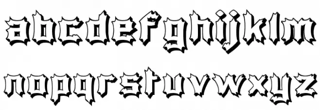 Luciferius Infernitus Font Litere mici
