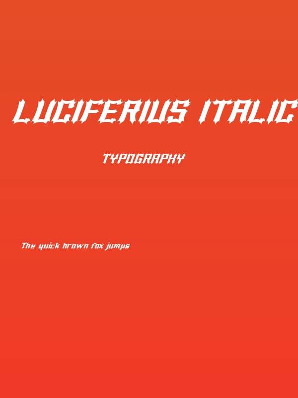 Luciferius Italic Poster
