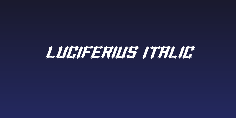 Luciferius Italic Social Header