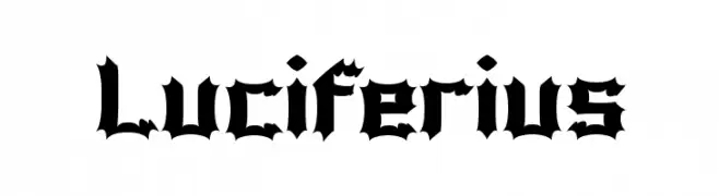 Luciferius  baixar fontes gratis