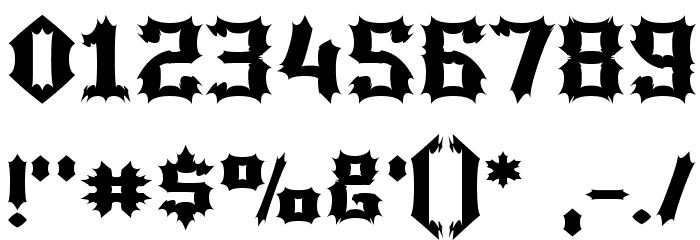 Luciferius Font OTHER CHARS