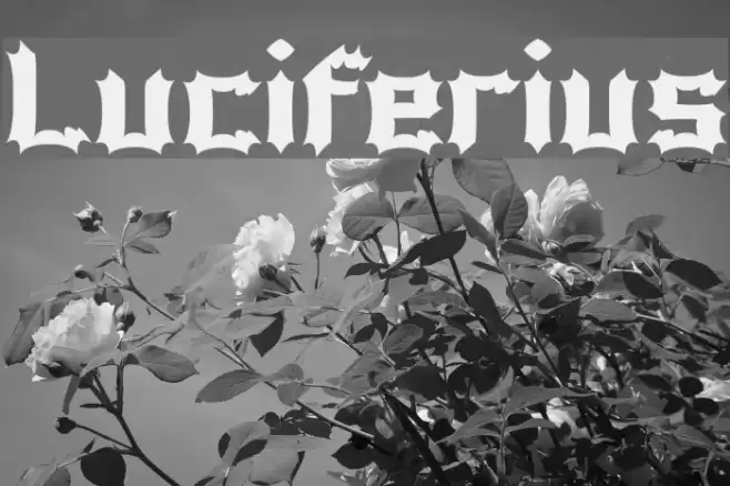 Luciferius Шрифта examples