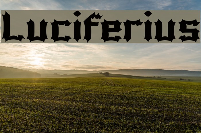 Luciferius Font examples
