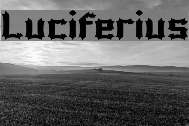Luciferius Шрифта examples