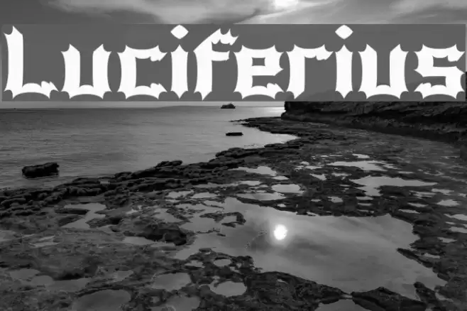Luciferius Шрифта examples