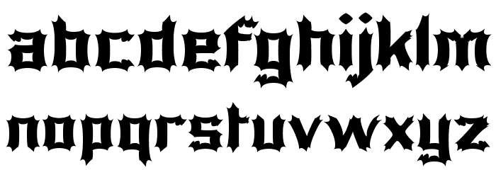 Luciferius Font LOWERCASE