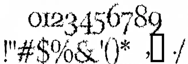 LucifersPension Roman Font OTHER CHARS