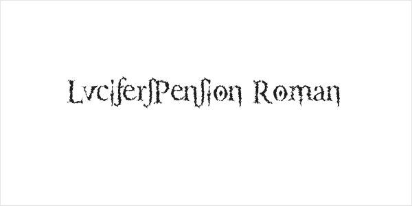 LucifersPension Roman Logo