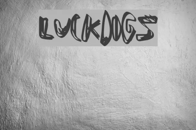 LuckDogs Font examples