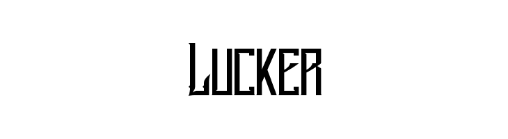 Lucker  フリーフォントのダウンロード