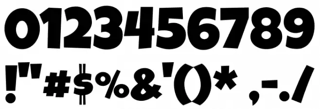 Luckiest Guy Font OTHER CHARS