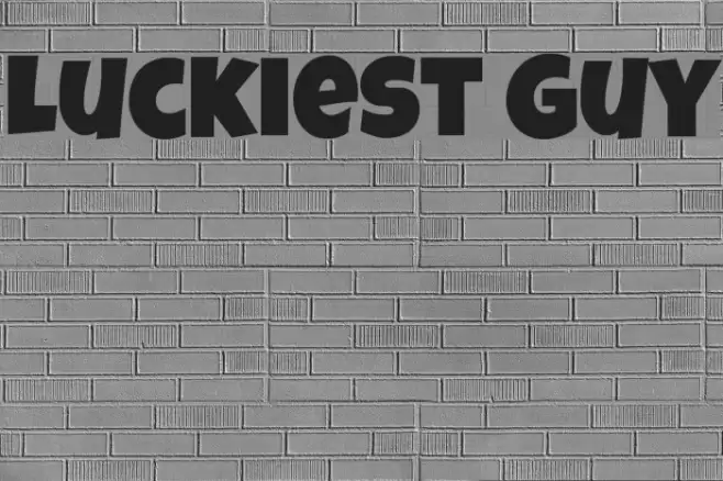 Luckiest Guy Fonte examples