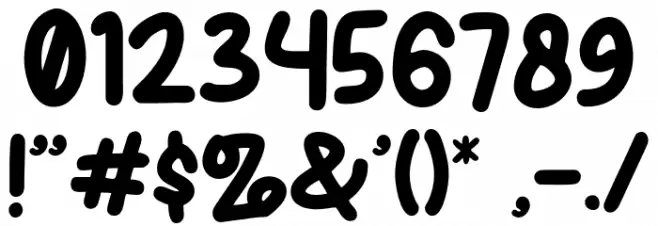 Lucky Blues Regular Font OTHER CHARS