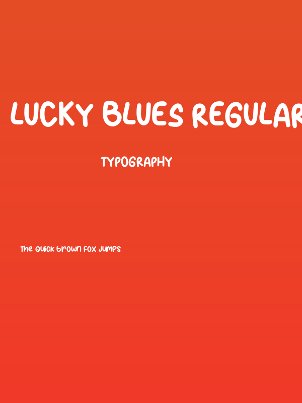 Lucky Blues Regular Poster