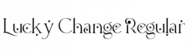Lucky Change Regular  Frei Schriftart Herunterladen