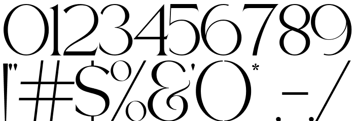 Lucky Change Regular Font OTHER CHARS