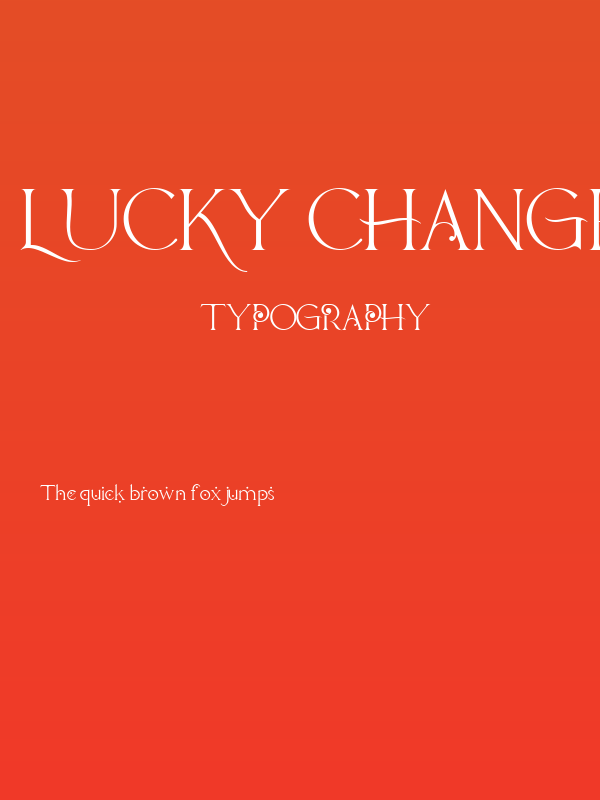 Lucky Change Regular Poster