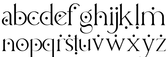 Lucky Change Regular Font LOWERCASE