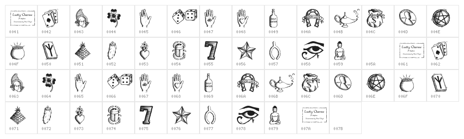 Lucky Charms Character Map