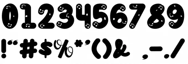 Lucky Dino Font OTHER CHARS