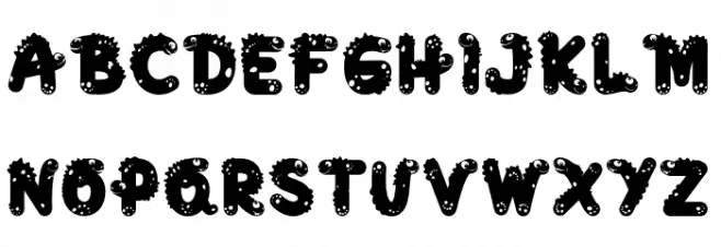 Lucky Dino Font UPPERCASE