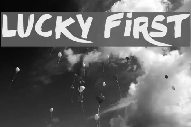 Lucky First Fonte examples