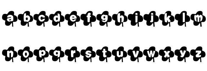 Lucky Font Font LOWERCASE