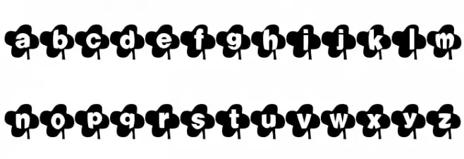 Lucky Font Caratteri MINUSCOLO