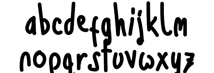 Lucky Food Font LOWERCASE