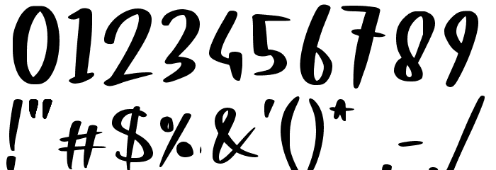 Lucky Girl Font OTHER CHARS