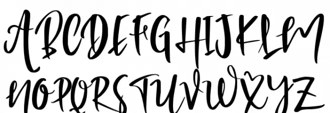 Lucky Girl Schriftart Groß
