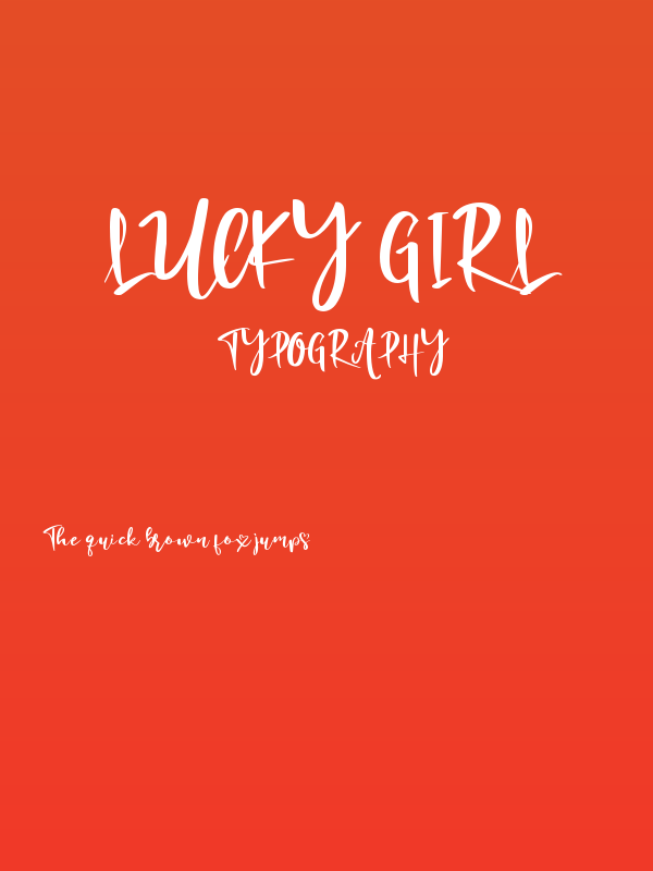Lucky Girl Poster