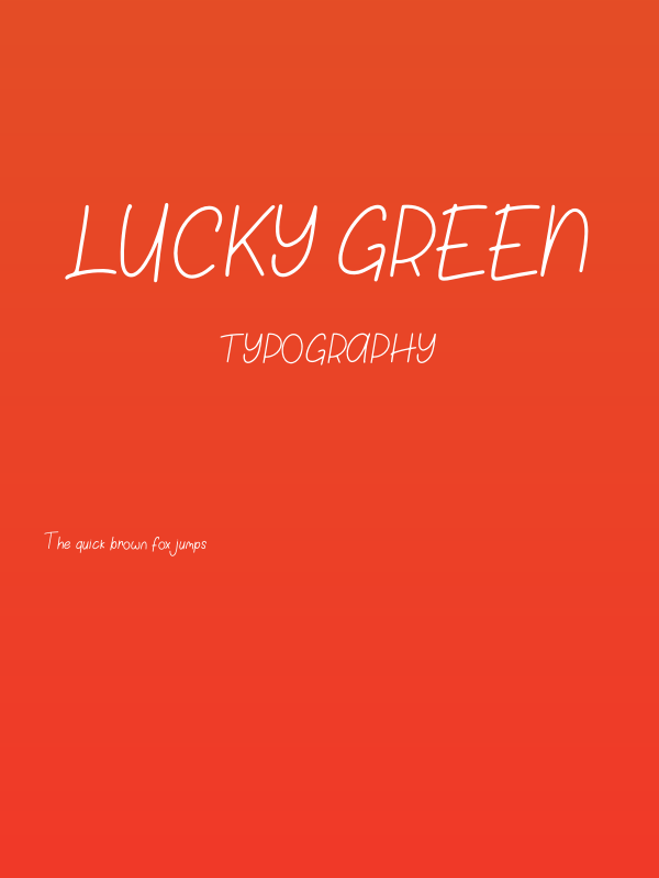 Lucky Green Poster