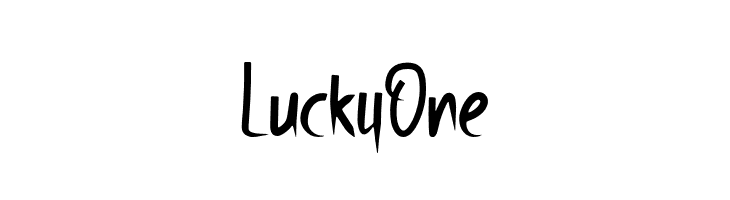 Lucky One  Free Fonts Download