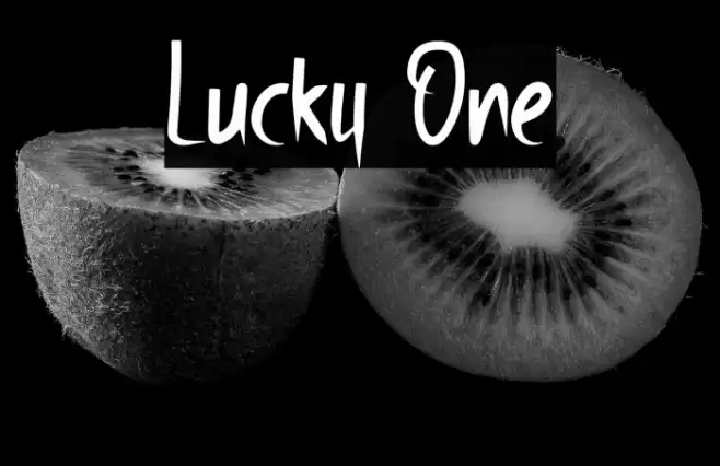 Lucky One Font examples