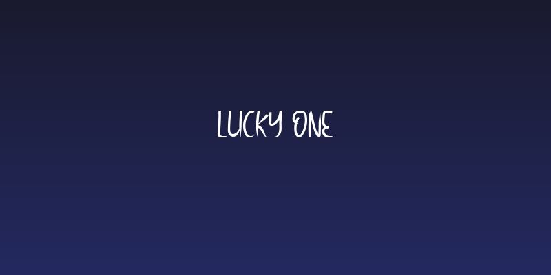 Lucky One Social Header