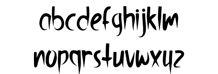 Lucky One Font LOWERCASE