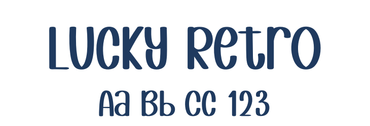Lucky Retro Font Preview
