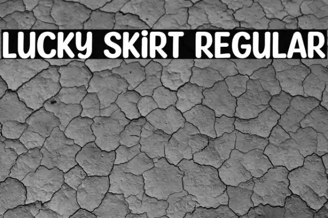 Lucky Skirt Regular Font examples