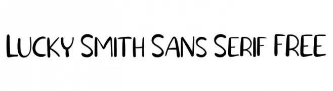Lucky Smith Sans Serif FREE  Frei Schriftart Herunterladen