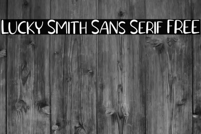 Lucky Smith Sans Serif FREE Example 3