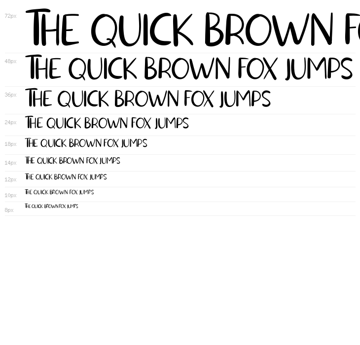 Lucky Smith Sans Serif FREE Waterfall