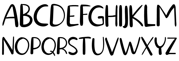 Lucky Smith Sans Serif FREE Font LOWERCASE