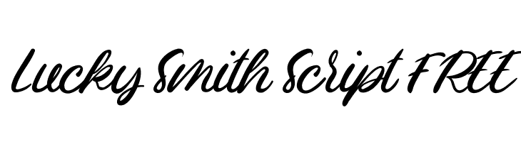 Lucky Smith Script FREE  baixar fontes gratis