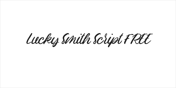 Lucky Smith Script FREE Logo