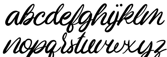 Lucky Smith Script FREE Font LOWERCASE